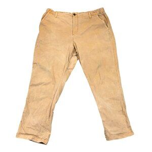 Old Navy Men's Chino Pants XL Sunflower Gold Straight Casual Elastic Waist